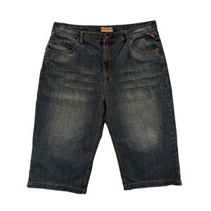 Russo Jean Denim Shorts 42 Men's Vintage Streetwear Skatewear Cotton Blue Y2K